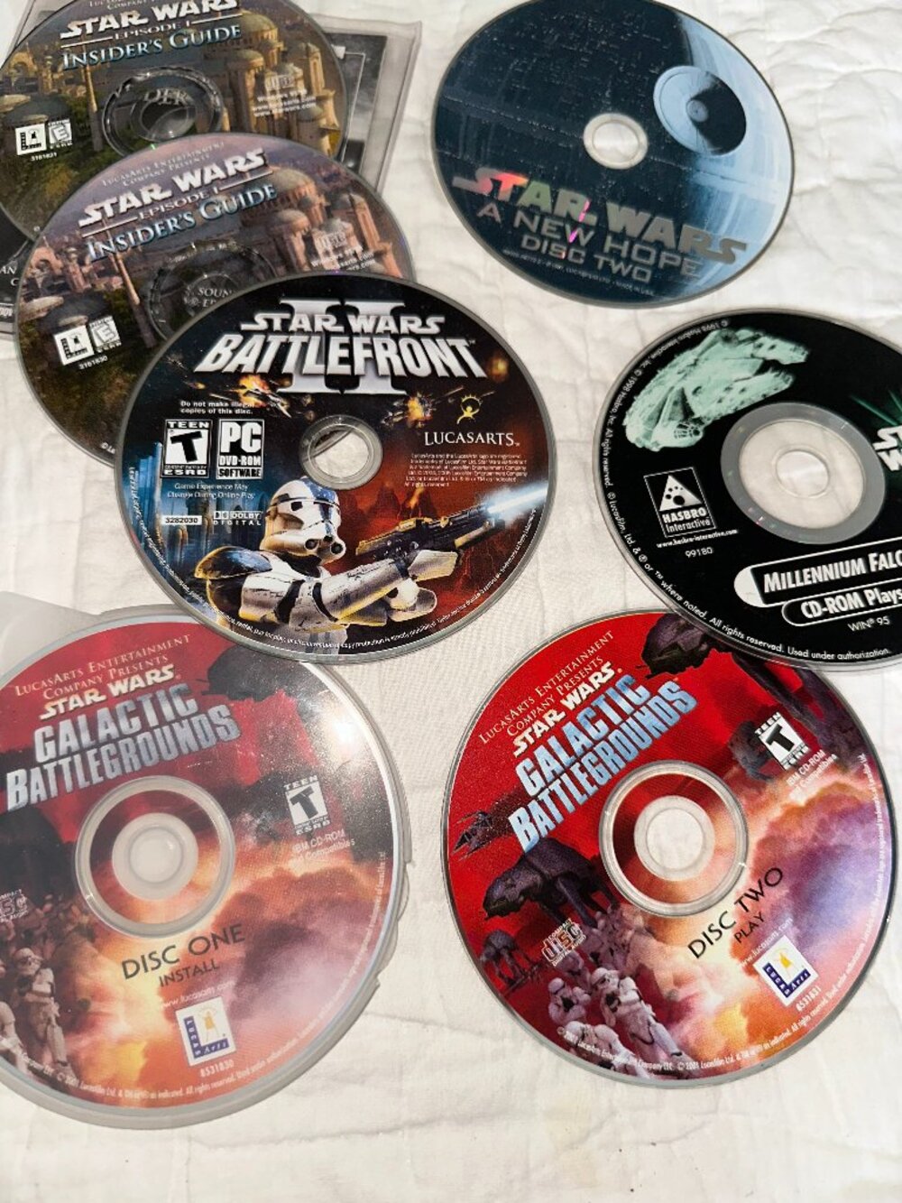 Star Wars Video Game Disc Collection PC Xbox LucasArts
